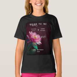 Floral Lotus Wedding Suite | Starry Night Romance T-Shirt