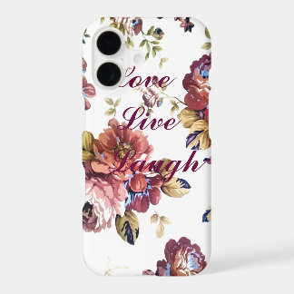 Floral Love Live Laugh iPhone-Hülle