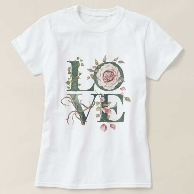 Floral Love T-Shirt (Design vorne)