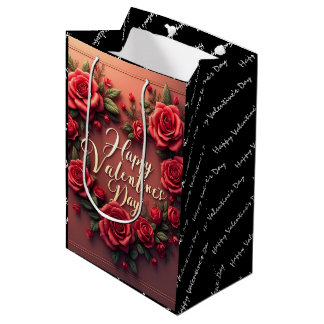 Floral Luxury Beautiful Love Modern Collection Mittlere Geschenktüte