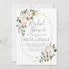 Floral Magnolia Brautparty Einladung