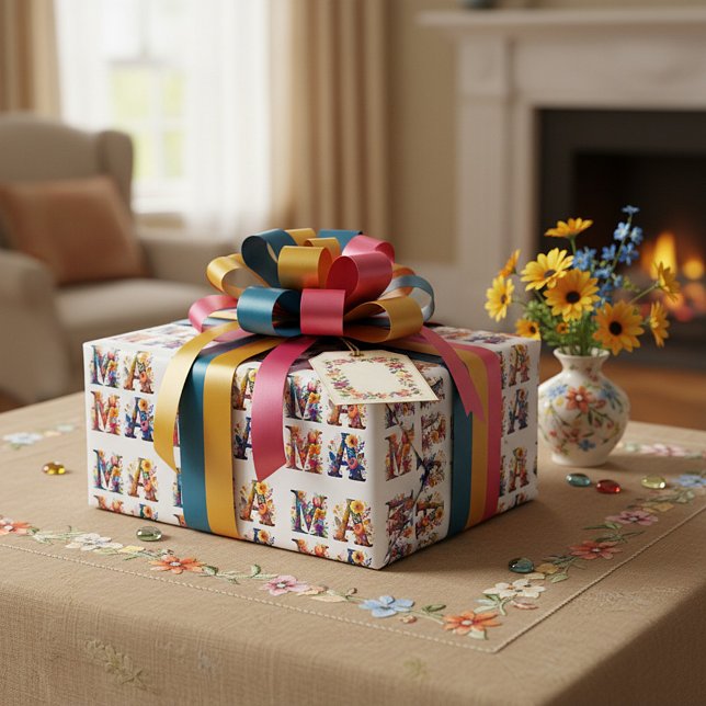 Floral MAMA Geschenkpapier (Von Creator hochgeladen)