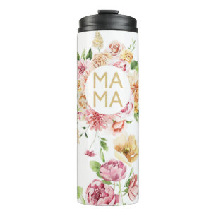 Floral Mama Muttertagsgeschenk Thermosbecher