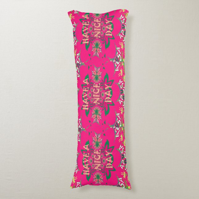 Floral Mandala abstraktes Musterdesign Seitenschläferkissen (Vorderseite Vertikal)