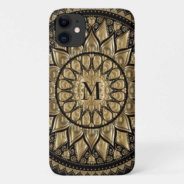 Floral Mandala Case-Mate iPhone Hülle (Rückseite)