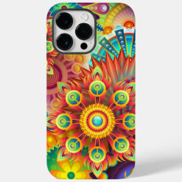 Floral Mandala Collage Psychedelic Case-Mate iPhone 14 Pro Max Hülle