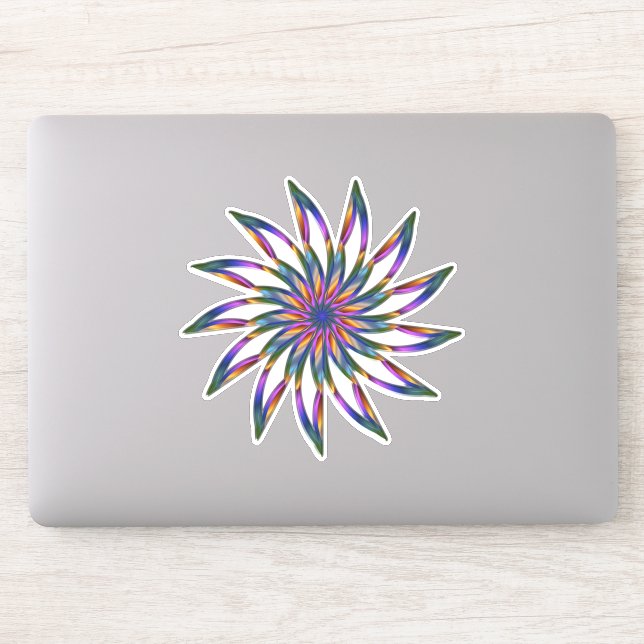 Floral Mandala Dekoration Aufkleber (Computer)