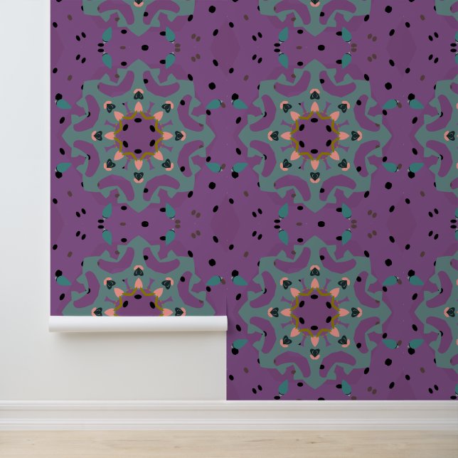 Floral Mandala Tapete (Anwendung)