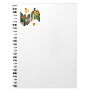 Floral Maria Name, Notebook Notizblock