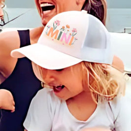 Floral Matching Mommy Tochter Truckerkappe