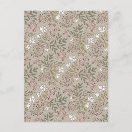 Floral Meadow Dreams Wildflower Botanical Art Postkarte