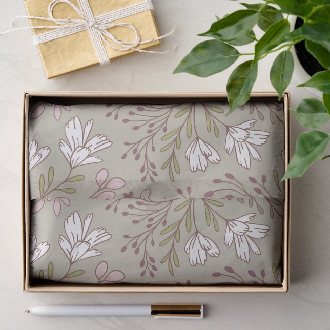 Floral Meadow Dreams Wildflower Botanicals Seidenpapier (Geschenk)