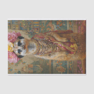 Floral Meekat Seidenpapier