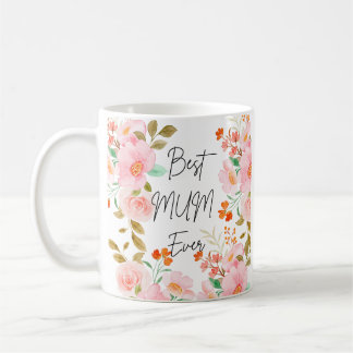 Floral Meilleure maman Jamais Mug | Elégante Coupe