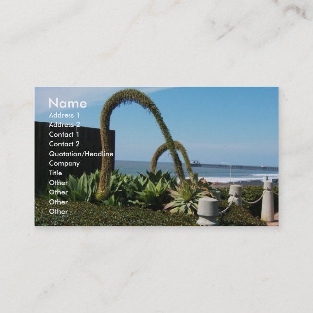Floral Merveilles, Cartes de visite (Devant)