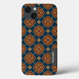 Floral mittelalterliches Fliesenmuster CC0910 Augu Case-Mate iPhone Hülle