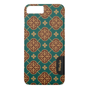 Floral mittelalterliches Fliesenmuster CC0911 Augu Case-Mate iPhone Hülle