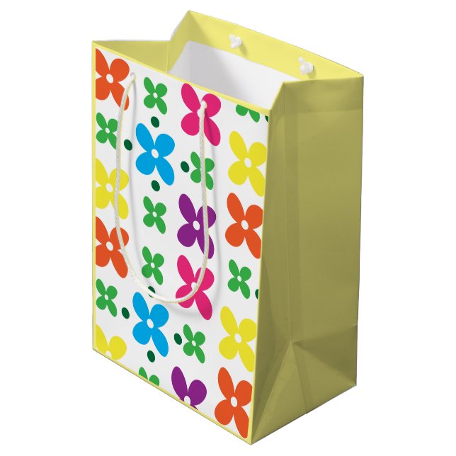 floral mittlere geschenktüte (Rückseite Schrägansicht)