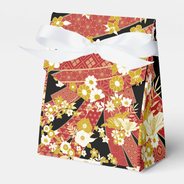 Floral Mix Kimono Muster Geschenkschachtel (Vorderseite)