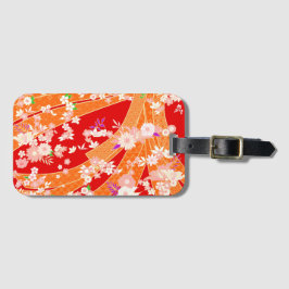 Floral Mix Kimono Pattern Spring Gepäckanhänger