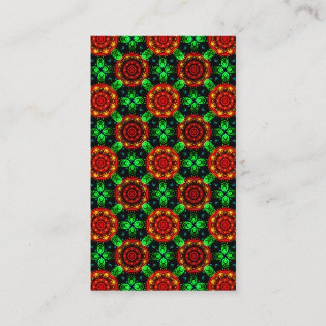 Floral Modern Boho Elegant Abstract Pattern #504 Visitenkarte (Vorderseite)