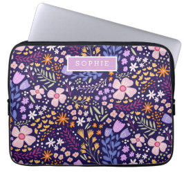 Floral Modern Wildflowers Girly Elegant Stylish Laptopschutzhülle