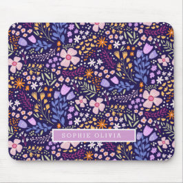 Floral Modern Wildflowers Girly Elegant Stylish Mousepad