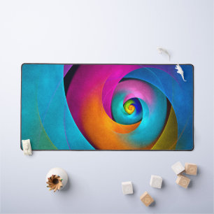 Floral moderne Art Abstrait rose Bleu Motif #17