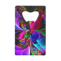 Floral moderne Art Abstrait Rouge Bleu Motif #12