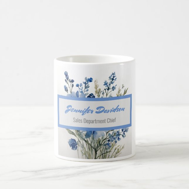 Floral Modernes Minimalistisch Elegantes Beruflich Kaffeetasse (Mittel)