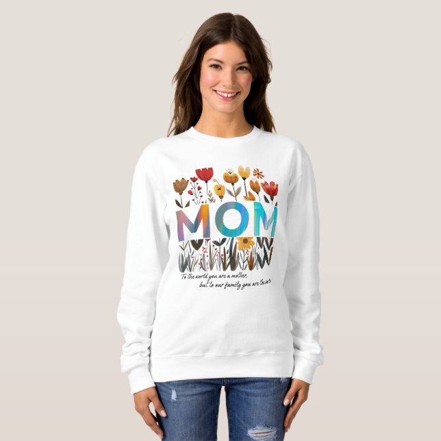 Floral MOM Sweatshirt (Vorne ganz)