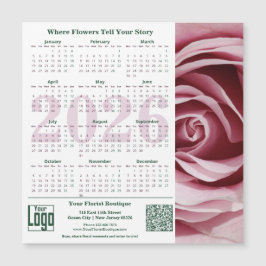 Floral Moments Promotion Magnetic 2026 Calendar Magnetkarte