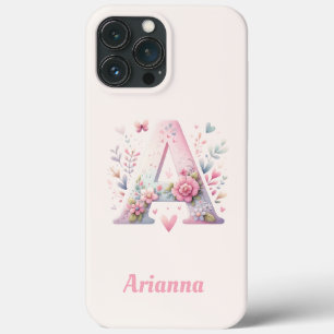 Floral Monogram iPhone 13 Pro Max Fall Case-Mate iPhone Hülle
