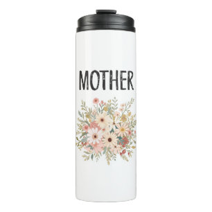 Floral 'MOTHER' thermisch Thermosbecher