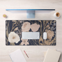 Floral Motif Desk Mat