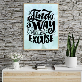FLORAL MOTIVATIONAL QUOTES Poster