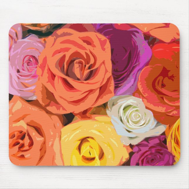 Floral Mouse Pad Mousepad (Vorne)