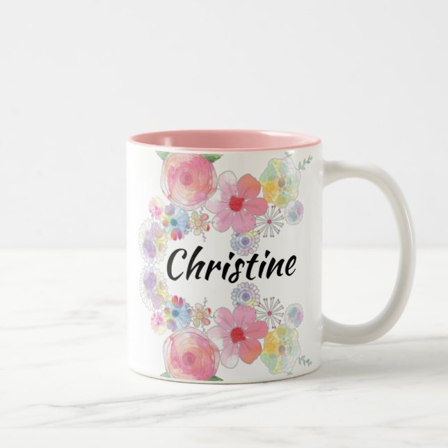 Floral Mug - Christine (Droit)