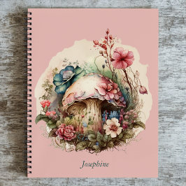 Floral Mushroom Notizbuch