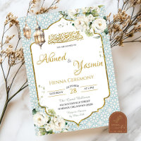 Floral Muslim Henna Wedding