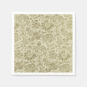 Floral Muster Antique Damask Paisley Serviette