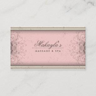 Floral Muster Damask Elegantes modernes, elegantes Visitenkarte