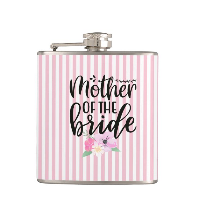 Floral Mutter der Bride Flask Flachmann (Vorderseite)