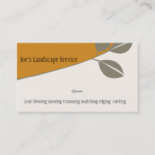 Floral_Nature Elegantes Herbstleaf Marketing Visitenkarte