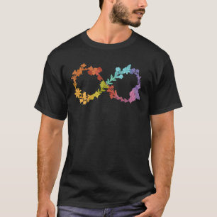 Floral Neurodiversity Unendlich Symbol Autismus Aw T-Shirt
