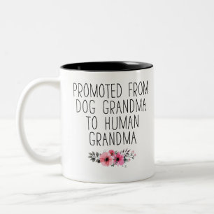 Floral New Grandma Baby Faire-part de café Mug