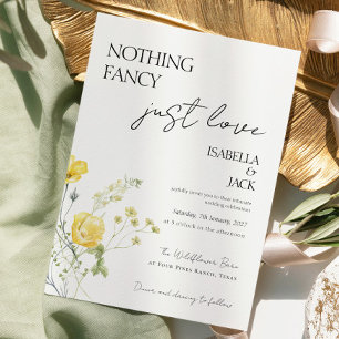 Floral Nichts extravagant nur Liebe Hochzeit Einladung