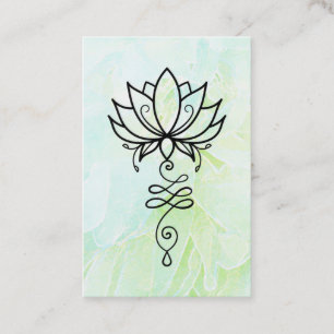 *~* Floral Nirvana Sacred Geometry Yoga Lotus Visitenkarte