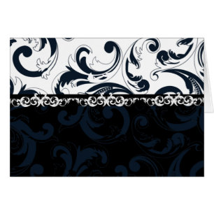 Floral noir et blanc