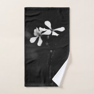 floral noir et blanc minimal